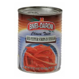 Red Peppers Strips in Brine 560gr BNE DAROM