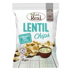 EAT REAL LENTIL CHIPS CREAMY DILLL 95gr